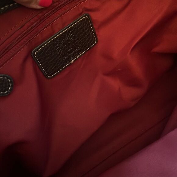 Anne Klein Designer Style Chain Print Briefcase Tote Bag Purse - Picture 6 of 12